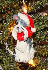 Top Dogs by Lynda Corneille SCHNAUZER Ornament, LILI (Westland, 20266) Ceramic picture