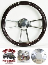 78-91 Ford pickup Ranchero Bronco wood steering wheel 14