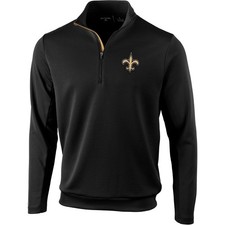 New Orleans Saints Men's Antigua Vanquish Quarter-Zip Pullover - New picture