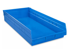Shelf Storage Bin Quantum Storage Systems Qsb110bl Polypropylene (9 to a case) picture