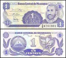Nicaragua 1 Centavo, 1991 ND, P-167, UNC picture
