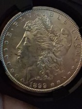 1899 O Morgan Silver Dollar $1 Brilliant Uncirculated BU 90% Silver picture