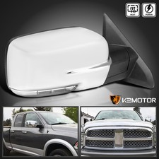 Fits 2009-2012 Dodge Ram 1500 Chrome Power Heated Right Side Mirror LED Signal picture
