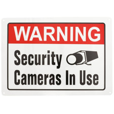 10 in. x 14 in. Security Cameras In Use Sign picture