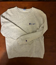 Vintage 90s Champion Sweatshirt Mens L Made USA Embroidered Logo 21x24 picture