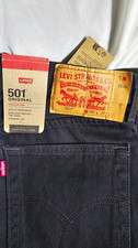 Levi's 501 Series Men's Black Straight Leg Regular Fit Denim Jeans NWT picture