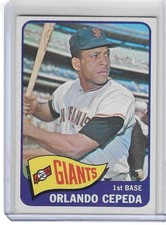 1965 Topps Orlando Cepeda - #360 Giants HOF (EX) picture
