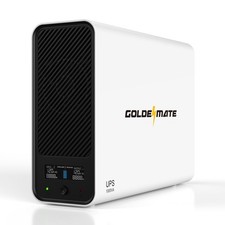 GOLDENMATE 1000VA LiFePO4 UPS 600W Battery Backup Pure Sine Wave White for PC picture