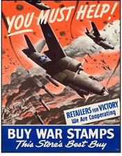 ORIG WW II Propaganda Poster (1940's) 