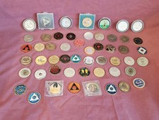 52 Vintage Al-Anon Coins Lot Alcoholics Anonymous r/s picture