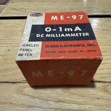 NOS Vintage Olson ME-97 Measures 0-1 mA DC Gauge picture