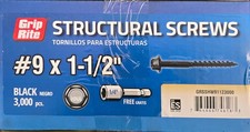 Grip-Rite Grip Rite Structural Screws Black - #9 x 1-1/2