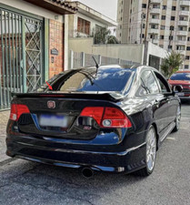 Unpainted SI Style Trunk Spoiler Wing For 2006-2011 Honda Civic Sedan with Light picture