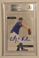 Clayton Kershaw Signed Autographed 2006 Just Rookies Card RARE Dodgers Beckett picture