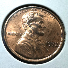 1972/72 Double Die Obverse 1C Lincoln Cent (90710) picture