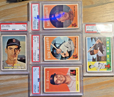 LOT (5) 1957-60 Topps Baseball ~ (2) PSA-7 / (3) PSA-8 ~ High-End Collections picture