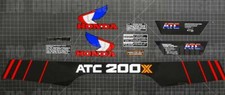 1985 85' ATC 200X trike 10pc decal vintage trike autocollant sticker 3 wheeler picture