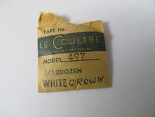 LECOULTRE FUTUREMATIC CALIBER 497 OLD STOCK WHITE CROWN IN THE PACKAGE picture