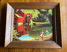 Vintage “Old Mill Stream” picture. Artist Paul Detlefsen picture