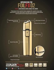 BaByliss PRO® FOIL FX02™ Cordless Metal GOLD Double Foil Shaver FXFS2G picture