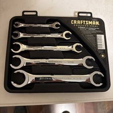 Craftsman Professional 9-42012 USA 5-Piece Fully Polished Flare Nut Wrench Set picture