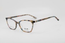NEW KLIIK DENMARK 787 S401 BLUE BROWN PINK CONFETTI AUTHENTIC EYEGLASSES 49-16 picture