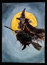 ACEO Hand Painted Art Card. Signed By Artist. Hand Painted Not A Print picture