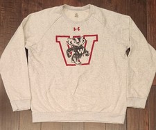 Wisconsin Badgers Under Armour Raglan Sweatshirt Men's Large picture