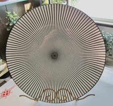 Royal Norfolk Black And White Spiral Dinner Plate picture