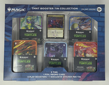 Magic the Gathering TMNT 5 Tin Booster Collection 15 Play Booster Packs Sealed picture