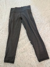 Athleta Salutation Stash Pocket 7/8 Leggings Gray Heather Medium picture