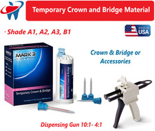 Dental Temporary Crown and Bridge Material 50ml 10:1 Cartridge, Shade A1, A2, B1 picture