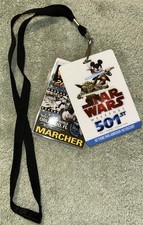 Vtg 2009/10 WDW Star Wars Weekends 501st Lanyard & Tags Marcher Tag picture