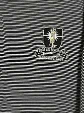 Vintage 2003 US Senior Open Inverness Club Golf Polo Shirt Izod Mens XXL Black picture