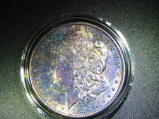 EF+ 1897-S MORGAN SILVER DOLLAR BEAUTIFULLY TONED COLLECTOR GRADE COIN M-2153 picture