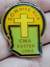 Vintage SONRise Run CMA Easter 1998 Christian Motorcyclists Ass. Lapel Pin picture