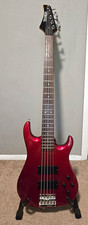 Hamer Slammer Series 5 5-String Electric Bass Right-Handed Red Hard Case picture