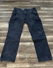Vintage Ralph Lauren Polo Men’s Military Utility Blue Cargo Pants Size 34x30 picture