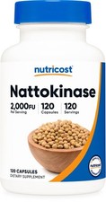 Nutricost Nattokinase 2,000FU, 120 Capsules - Gluten Free, Non-GMO, Vegetarian picture