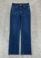 Quince Stretch High Rise Straight Fit Jeans Women's 26 Blue Dark Indigo Organic picture