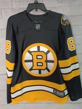 Fanatics Boston Bruins David Pastrnak #88 NHL Jersey Men's XS Black Yellow White picture