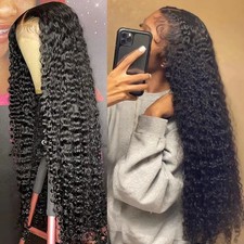 13x4 13x6 HD Transparent Lace Deep Wave Frontal Wig 40-42Inch JerrlyCurly Lace F picture