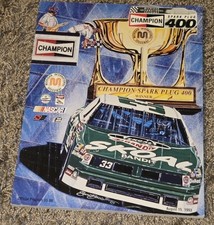 1992 Michigan International Speedway Champion Spark Plug 400 NASCAR Program picture