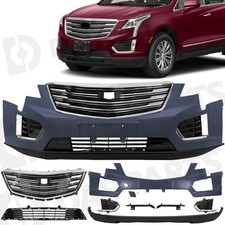 For 2017-2022 Cadillac XT5 Front Bumper Cover Grille Assembly w/o Sensor Hole picture