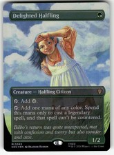 Delighted Halfling (SURGE FOIL) 65 Holo The Hobbit: Eternal-Legal MTG NM picture