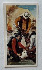 Burtons Wagon Wheels Wild West Branding Cowboys Calf Tobacco Card #15 TR7 picture