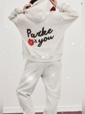 Parke Loves You Gray Hoodie Graphic Loungewear XXL picture