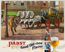 1950s Pabst Good Old-Time Flavor 14 x 11