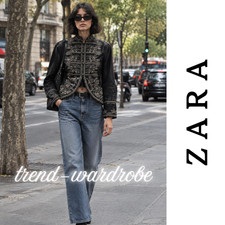 ZARA ZW COLLECTION EMBROIDERED FROG FASTENING JACKET XS-XL 5107/251/800 picture