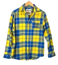 Cakeworthy Disney Beauty and the Beast plaid shirt men 90s academia sz M picture